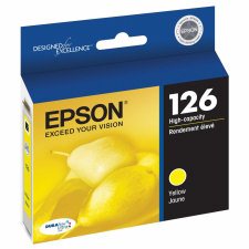 Epson 126 Inkjet Cartridge, T126420-S, Yellow