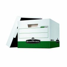 Bankers Box R-Kive Storage Boxes, White/ Green