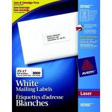 Avery Address Labels with Easy Peel, 2 5/8" x 1"