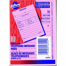 Hilroy Telephone Message Pad