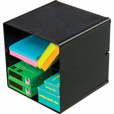 Deflecto-o Stackable Cube with 2 Shelves