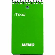 Mead Coil Bound Memo Books, Open End