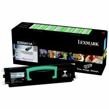 Lexmark Laser Cartridge, E250A11A, Black