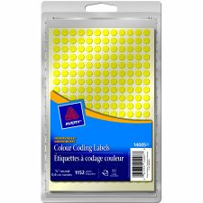Avery Colour Coding Labels, Yellow