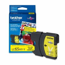 Brother Inkjet Cartridge, LC65HYYS, Yellow