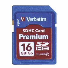 Verbatim SDHC Cards, 16GB