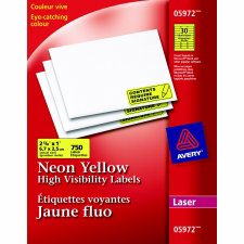 Avery Neon Laser Labels, Yellow