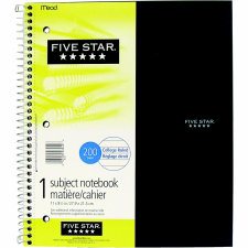 Five Star Notebooks, 1 Subject