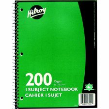 Hilroy Coil Notebooks, 200 Pages, 1 Subject