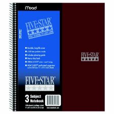 Five Star Notebooks, 300 Pages