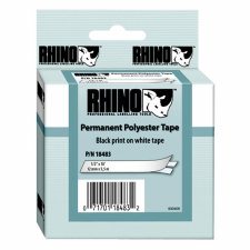 Dymo Rhino Label Cassettes, 12mm - 1/2"