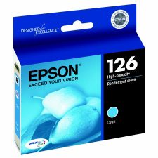 Epson 126 Inkjet Cartridge, T126220-S, Cyan