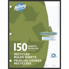 Hilroy Ruled Recycled Refill Sheets, 8 1/2" x 11"