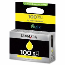 Lexmark 100XL Inkjet Cartridge, 14N105, Yellow