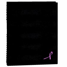 Blueline Pink Ribbon Notebook NotePro, Black