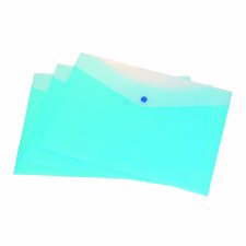 VLB 2 Pocket Poly Frosted Envelopes, Blueberry