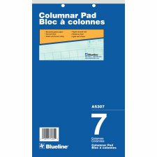 Blueline A5300 Series Columnar Pads, 4 Columns