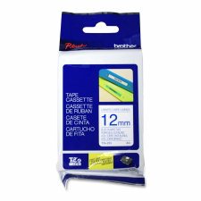 PTouch Tze Tapes, 12mm (1/2"), Blue on White