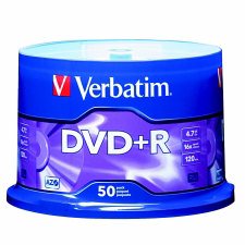 Verbatim Standard DVD+R, 50 per package