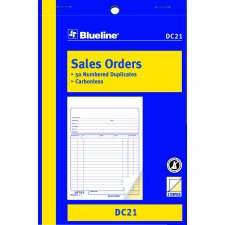 Blueline Sales Order Books, 5 3/8" x 8"