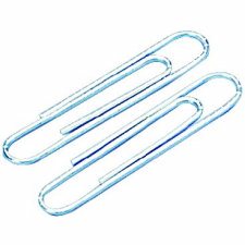 Acco World Brand Jumbo Paper Clips, #4, Corrugated