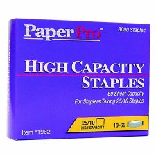 Paperpro Hi-Capacity Staples, 3/8" Leg