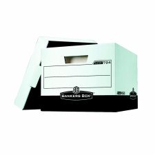 Bankers Box R-Kive Storage Boxes, White/Black