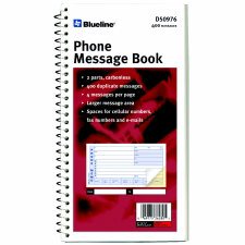 Blueline Telephone Message Book