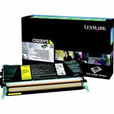 Lexmark Laser Cartridge, C5220YS, Yellow