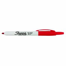 Sharpie Retractable Permanent Marker, Red