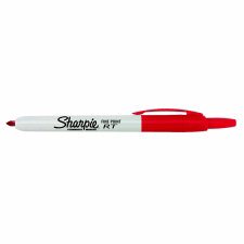 Sharpie Retractable Permanent Marker, Red