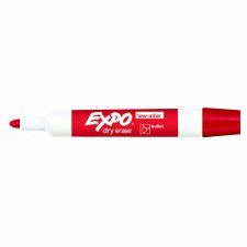 Expo Low Odour Dry Erase Marker, Bullet Tip, Red