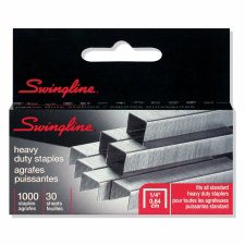 Swingline Heavy Duty Staples, 1/4" Leg