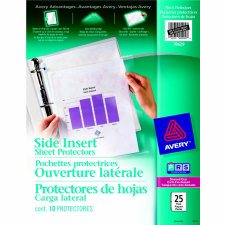 Avery Side Insert Sheet Protectors