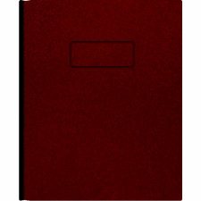 Blueline Notebook With Tabs, Red