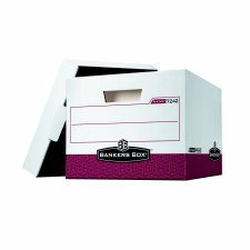 Bankers Box R-Kive Storage Boxes, White/ Red