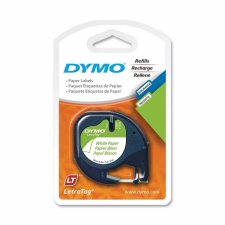 Dymo Letratag Tapes, Black White