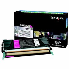 Lexmark Laser Cartridge, C5220MS, Magenta