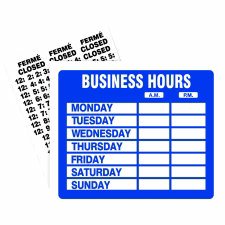 Headline Business Hour Sign Kits