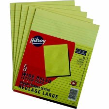 Hilroy Canary Bond Figuring Pad, 8 1/2" x 11"