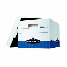 Bankers Box R-Kive Storage Boxes, White/Blue