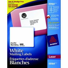 Avery Address Labels with TrueBlock, 4" x 3 1/3"