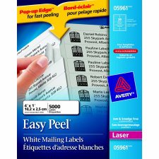 Avery Address Labels with Easy Peel,  4" x 1"