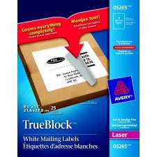 Avery Address Labels with TrueBlock, 8 1/2" x 11"