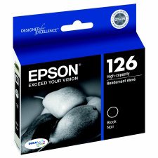 Epson 126 Inkjet Cartridge, T126120-S, Black