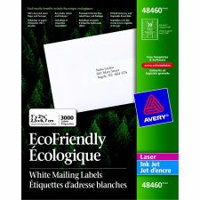 Avery EcoFriendly White Mailing Labels, 1" x 2 5/8