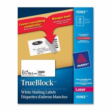 Avery Address Labels with TrueBlock, 4" x 2"