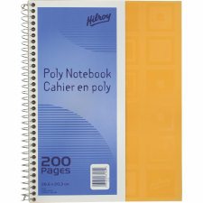 Hilroy Poly Notebooks