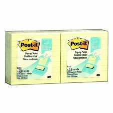 Post-It Pop-Up Notes Canary Yellow, Lined