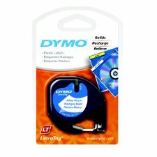 Dymo Letratag Tapes, Black on White